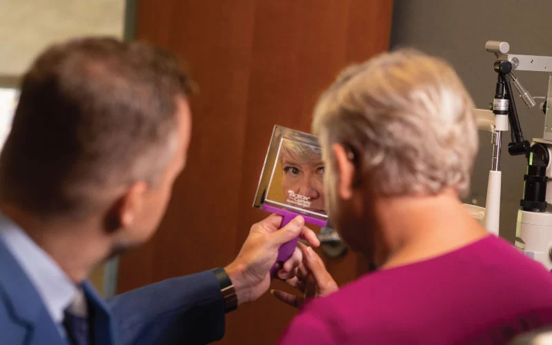 Morpheus8 and Dr. Friedrichs for Non-Surgical Lower Lid Blepharoplasty Consultation at Collins Vision