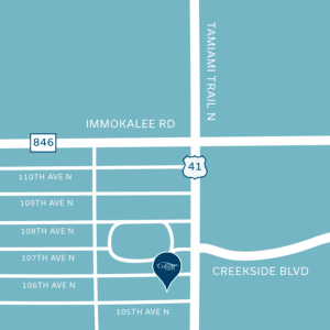 Map to Collins Vision's Naples location